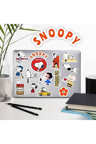 MS Major Selection Snoopy Peanuts Laptop Notebook Phone Case Sticker Pack