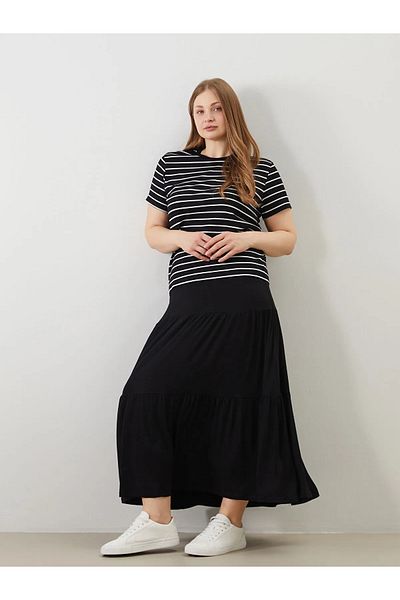 LC Waikiki Elastic Waist A-Line Women's Skirt