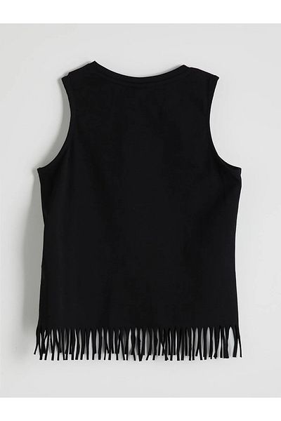 LC Waikiki Crew Neck Stoned Girl's Crop Undershirt
