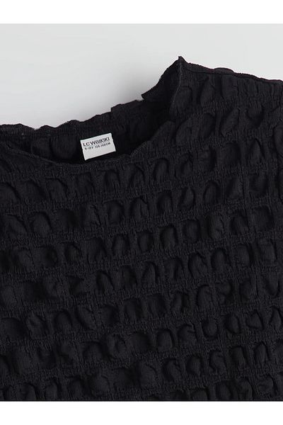 LC Waikiki Tricou Crop pentru fetiță cu gât crew