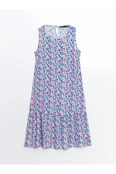 LC Waikiki Crew Neck Floral Women's Dress
