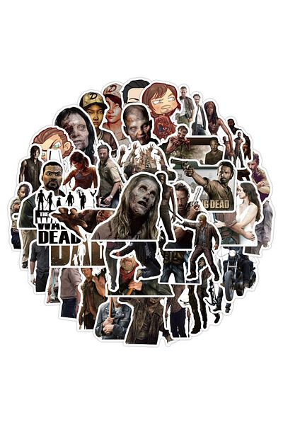 MS Major Selection The Walking Dead Notebook Water Bottle Laptop Notebook Tablet Phone Case Sticker Set