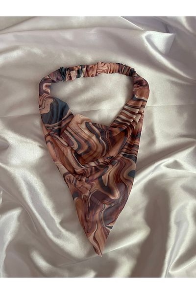PratikDikisco Women's Multicolored Tulle Bandana