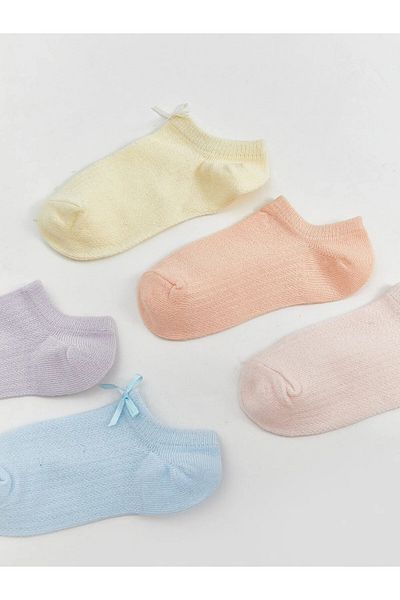 LC Waikiki Basic Baby Girl Booties Socks Pack of 5
