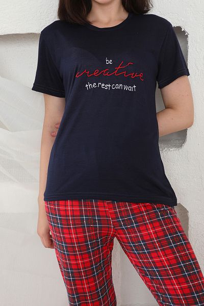 FAMES PİJAMA Yazlik Lycra Comfortable Women's Pajama Set