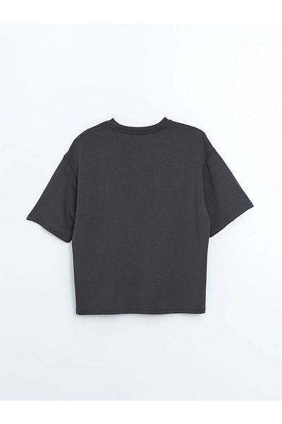 LC Waikiki Crew Neck Printed Oversize Women's T-Shirt