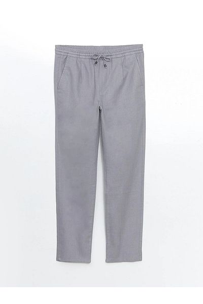 LC Waikiki Standard Mold Linen Look Men's Pleated Trousers