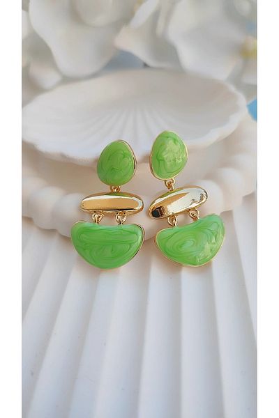 To Be Reborn Steel Enamel Earrings New Season Trend Models