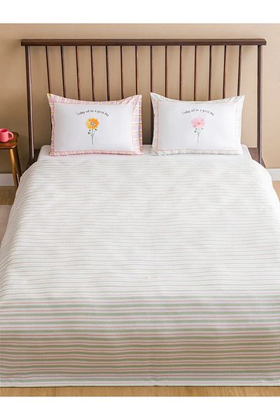 LC Waikiki Lcw Home Mixed Flower Pattern Double Pique Set