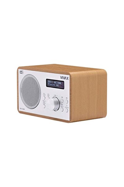Vivax Oliva Vivax DW-2 DAB clock radio, 5W, FM, DAB+, Bluetooth, LED, 30 preset stations, wooden case, brown