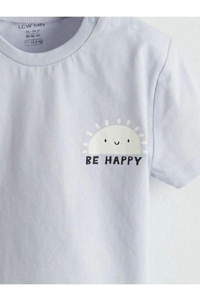 LC Waikiki Printed Baby Boy T-Shirt and Shorts 2-Pack