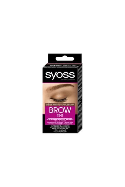 Syoss Brow Tint Eyebrow Dye, Light Brown, Waterproof and Smudge-resistant, Vegan Formula, 10 ml