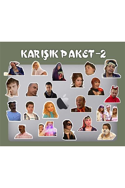 MS Major Selection Assorted Mix Pack 2 Laptop Notebook Phone Case Sticker Pack