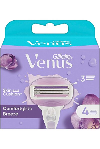 GGKHCC شفرات حلاقة كومفورت غلايد بريز للنساء من فينوس - عبوة من 4 قطع
