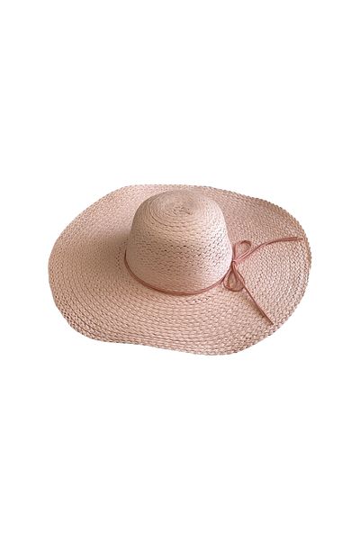 MUK's Beauty Tools Women's Straw Hat with Rope Bow Detail Uv Protection Beach Hat