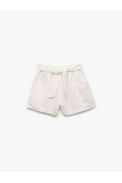 Koton New Season Modal Blend Belt Detailed Shorts with Pockets