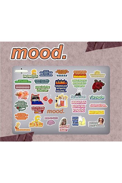 MS Major Selection Truck Back Mood Laptop Notebook Phone Case Sticker Pack