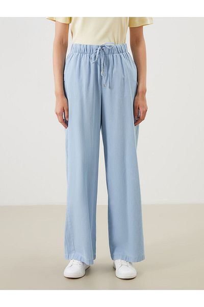 LC Waikiki Pantaloni de damă LCW Wideleg cu talie elastică