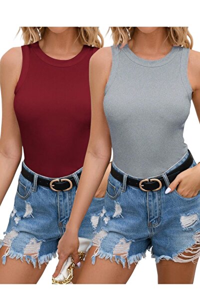 KHAB PREMİUM 2-пари трикотажних бавовняних боді з коміром-стійкою та шнурком