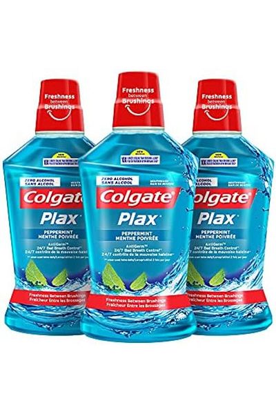 Colgate Plax Mouthwash with Mint Flavor, 500ml (Pack of 3)