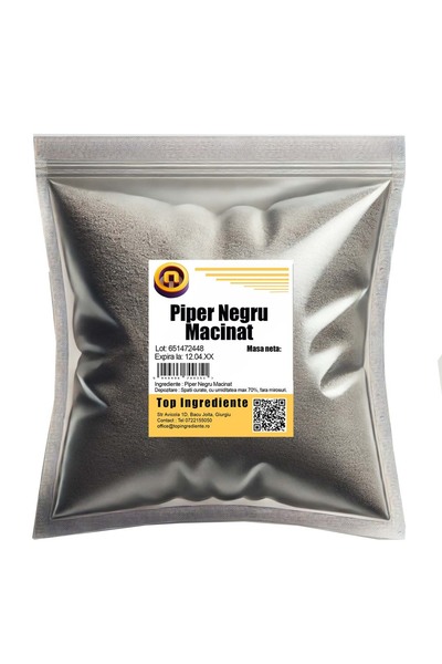 Top Ingrediente Piper Negru Macinat, Punga 5kg