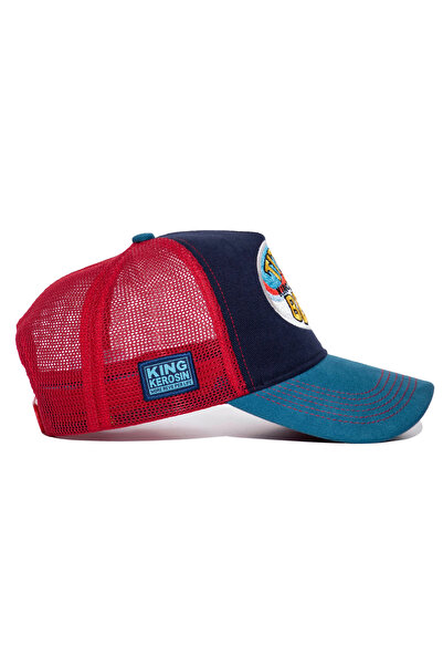 King Kerosin Fileli Kamyoncu Şapkası - Titties and Beer Nakışlı Yazlık Şapka