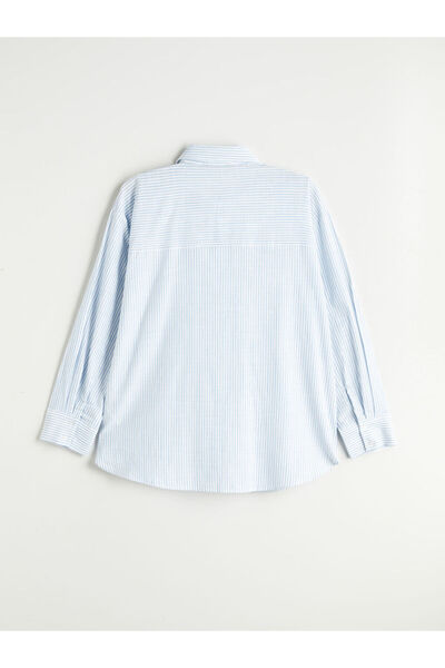 LC Waikiki New Season Striped Oversize Women's Shirt - S5Md97Z8