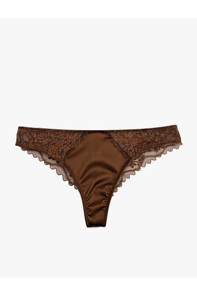Koton New Season Lace Satin Brazilian Panties