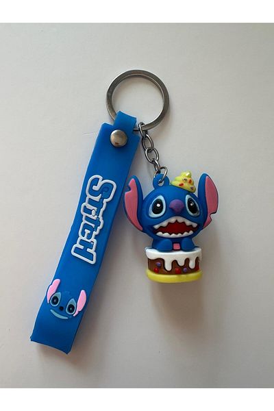 HISCOSMETIC Cute Alien Stitch – Blue Cuteness Figure Keychain