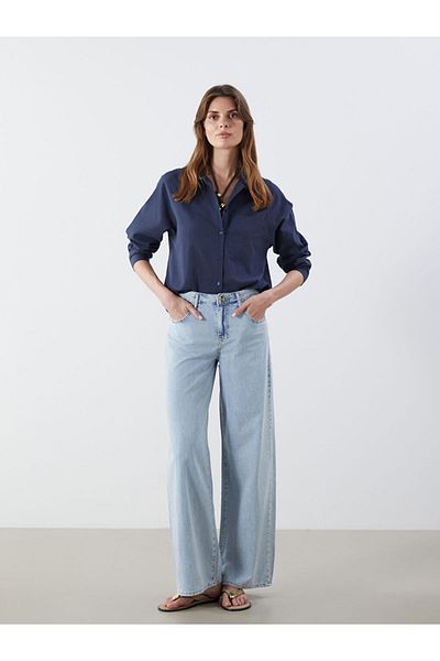 LC Waikiki Jeans Indigo Wideleg Women's Jean Pants