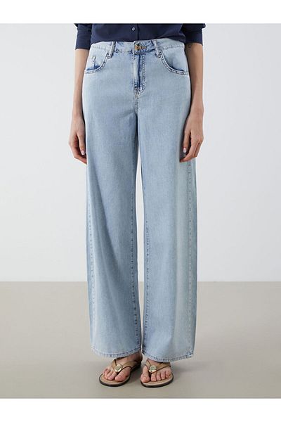 LC Waikiki Jeans Indigo Wideleg Women's Jean Pants