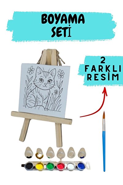 eventopia şövaleli 2 tuval boyama seti