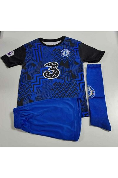 Lion Spor C'helsea 2023/24 Νέα σεζόν Kai Havertz Παιδικό σορτς Σορτς Κάλτσες 3 τεμ