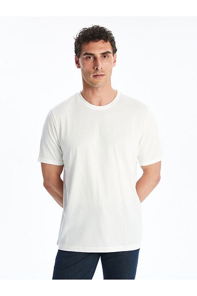 LC Waikiki New Season Crew Neck Combed Cotton Men's T-Shirt - S50839Z8