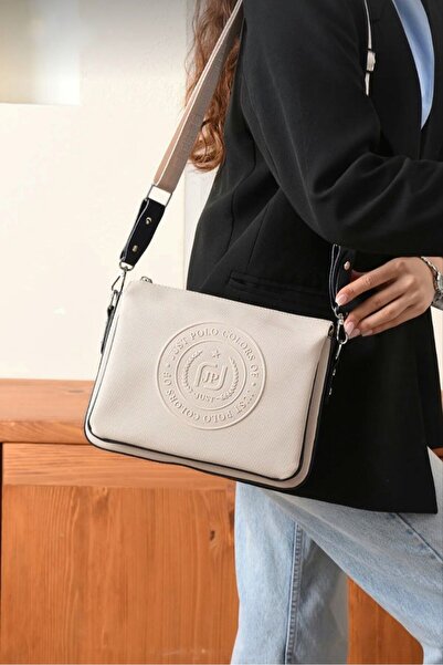 Just Polo حقيبة كتف وحقيبة كروس للنساء من جاست بولو مكونة من 6 أقسام TYCET076006