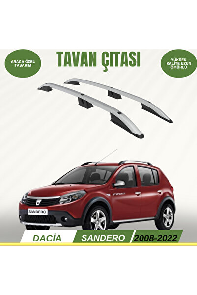 ACK Dizayn DACİA SANDERO 2008-2020 ARACA ÖZEL TAVAN ÇITASI GRİ A+