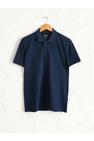 LC Waikiki Lc Waiki Men's Navy Blue T-Shirt Polo Neck Short Sleeve Basic Pike from Your Fashion Style