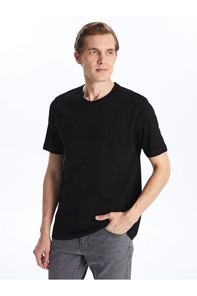 LC Waikiki Lc Waiki Crew Neck Short Sleeve Printed Combed Cotton Men's T-Shirt
