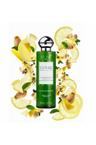 Keune Natural Balance So Pure Kion Revitalizing Shampoo for Fine and Thin Hair is paraben and sulfate free.