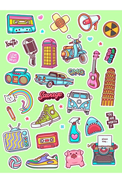 MS Major Selection Set de autocolante pentru laptop, notebook, tabletă, color...