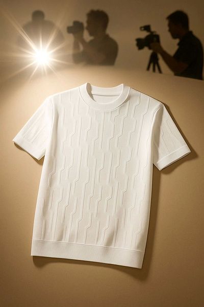 LC Waikiki Lc Waiki Striped Pattern Modern Design Summer Crew Neck Short Sleeve Men's Knitwear T-Shirt - T-Shirt