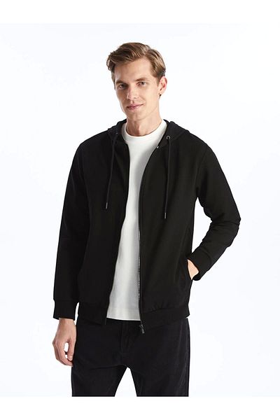 LC Waikiki Lc Waiki Hooded Long Sleeve Men's Zip Sweatshirt
