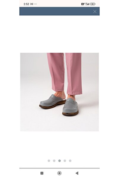 ÇİZGİ MEDİKAL Cook Slippers Genuine Leather Orthopedic Sole Cook Slippers Kitchen Slippers