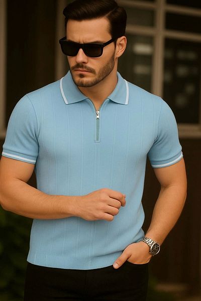 LC Waikiki Lc Waiki Premium Quality Special Design Men's Stylish and Stylish New Season Knitwear T-Shirt
