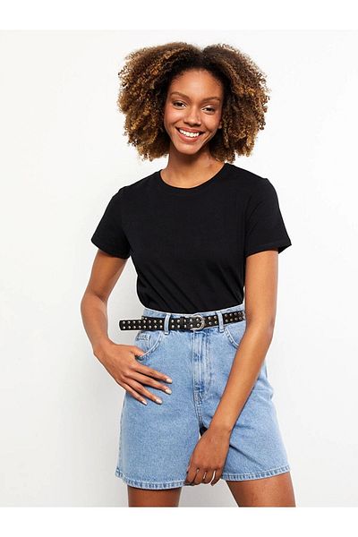 LC Waikiki Lc Waiki Crew Neck Plain Short Sleeve Women's T-Shirt