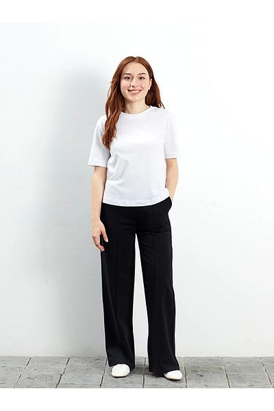 LC Waikiki Lc Waiki Petite Crew Neck Plain Short Sleeve Women's T-Shirt