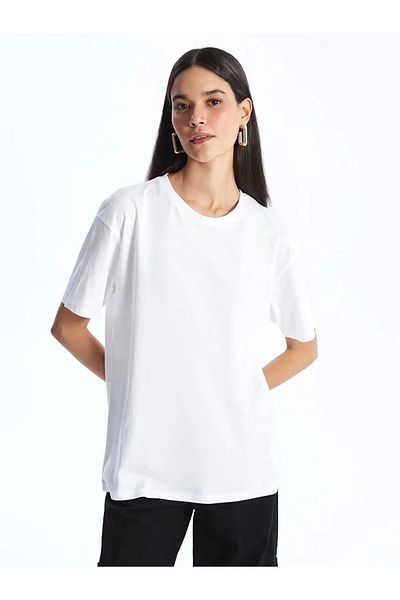 LC Waikiki Lc Waiki Xside Crew Neck Plain Short Sleeve Women's T-Shirt
