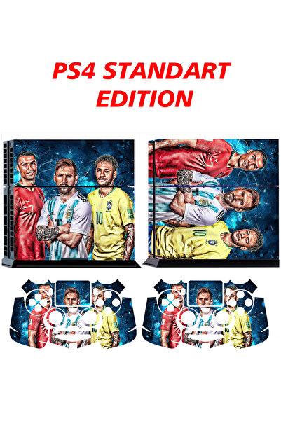 KT Decor Ronaldo Messi Neymar Playstation 4 Full Sticker Kaplama Seti