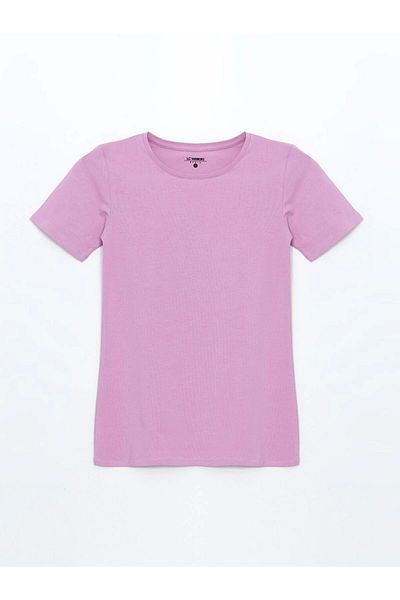 LC Waikiki Lc Waiki Classic Lilac Crew Neck Women's T-Shirt