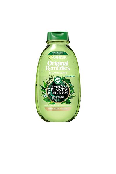 Garnier Original Remedies Grüntee-shampoo Und 5 Wohltuende Pflanzen Garnier 400 ml